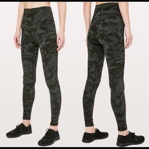 Lululemon Align Green Camo Leggings 28”